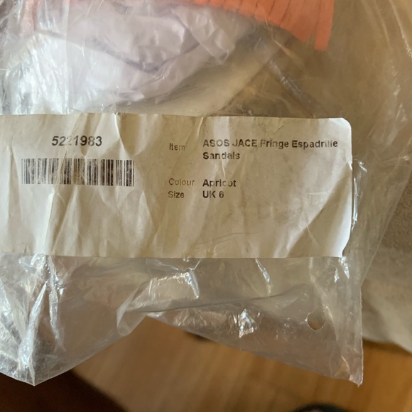 Asos Jace Fringe Espadrille Sandals size 8 - Picture 6 of 6